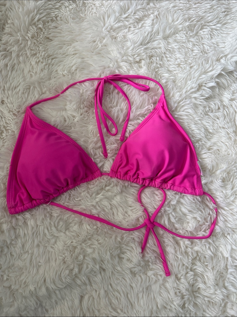 Decree Bright Pink Bikini Top